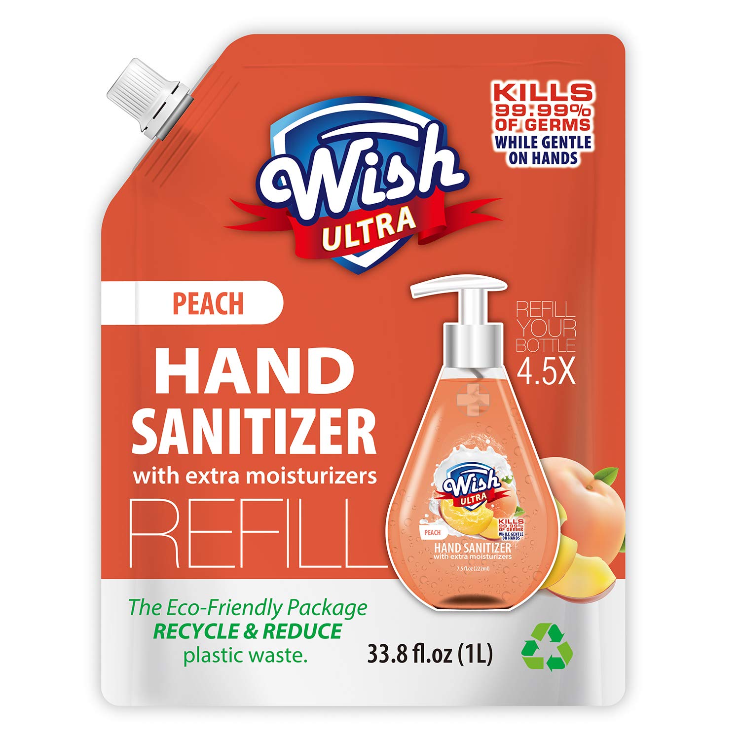 Wish Wish Hand Sanitizer 8oz Regular Vitamin E (1 Pack) – Wish