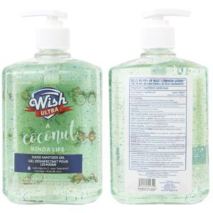 Wish Hand Sanitizer with clip and Vitamin E, 4 × 53 ml - Deliver-Grocery  Online (DG), 9354-2793 Québec Inc.